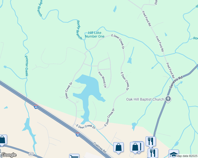 map of restaurants, bars, coffee shops, grocery stores, and more near 108 Iron Wood Circle in Crossville
