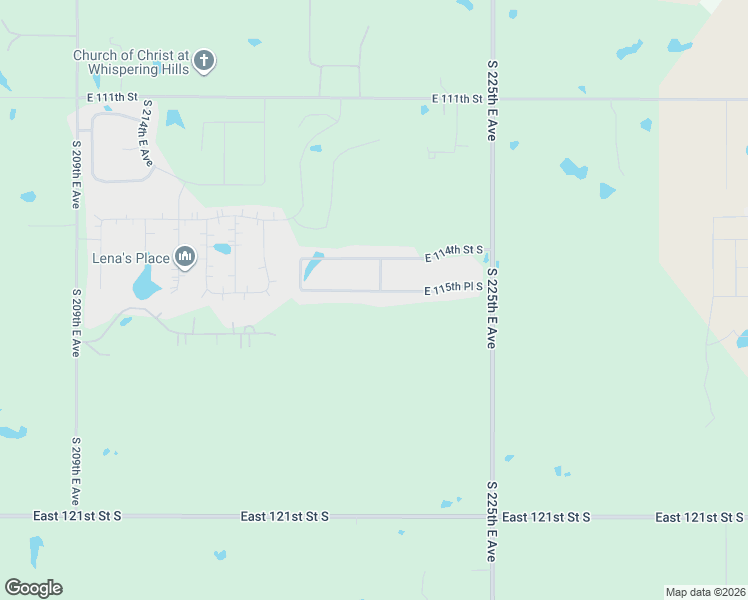 map of restaurants, bars, coffee shops, grocery stores, and more near 22042 East 115th Place South in Broken Arrow