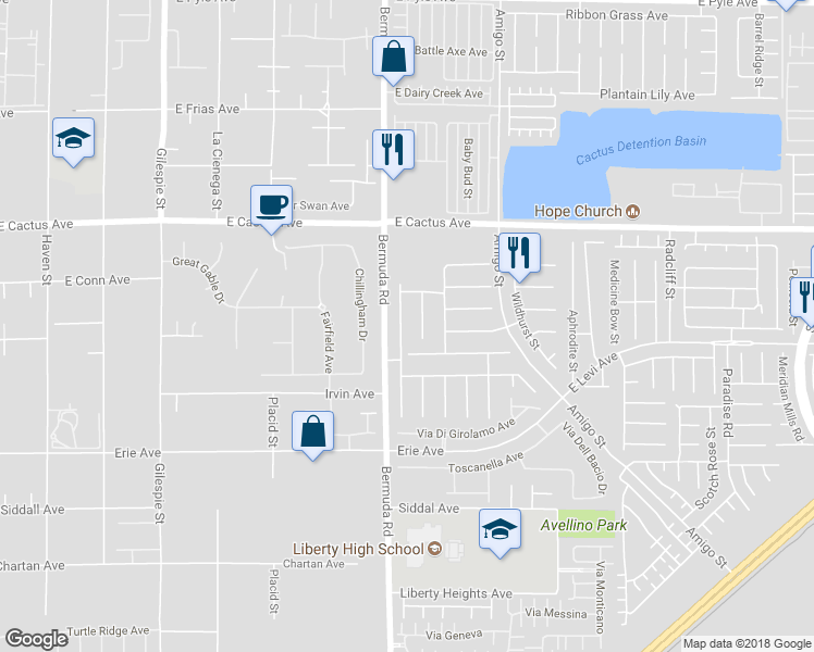 map of restaurants, bars, coffee shops, grocery stores, and more near 10680 Spruce Bough Street in Las Vegas