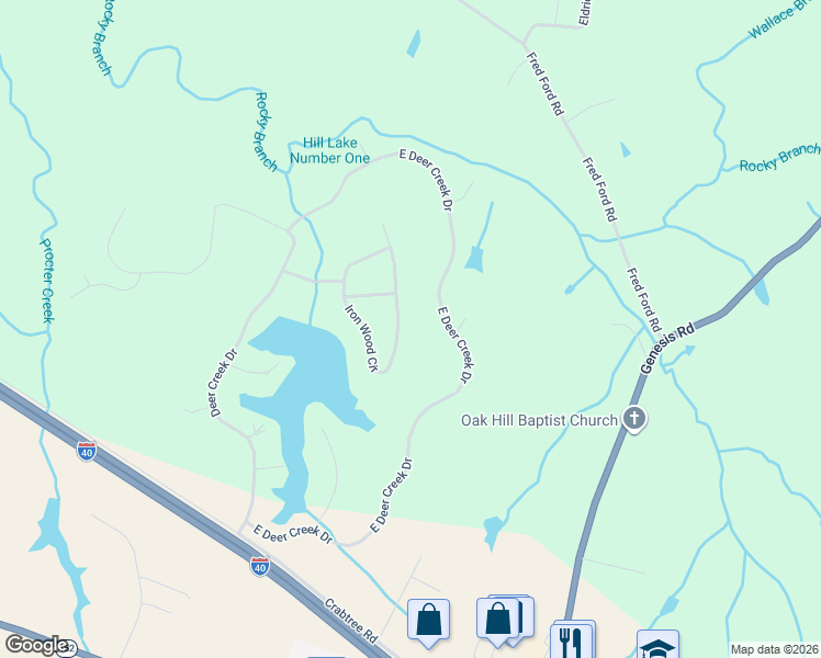 map of restaurants, bars, coffee shops, grocery stores, and more near 320 Iron Wood Circle in Crossville