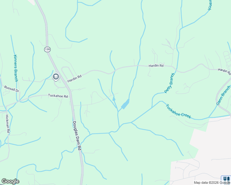 map of restaurants, bars, coffee shops, grocery stores, and more near 453 Basswood Lane in Kodak