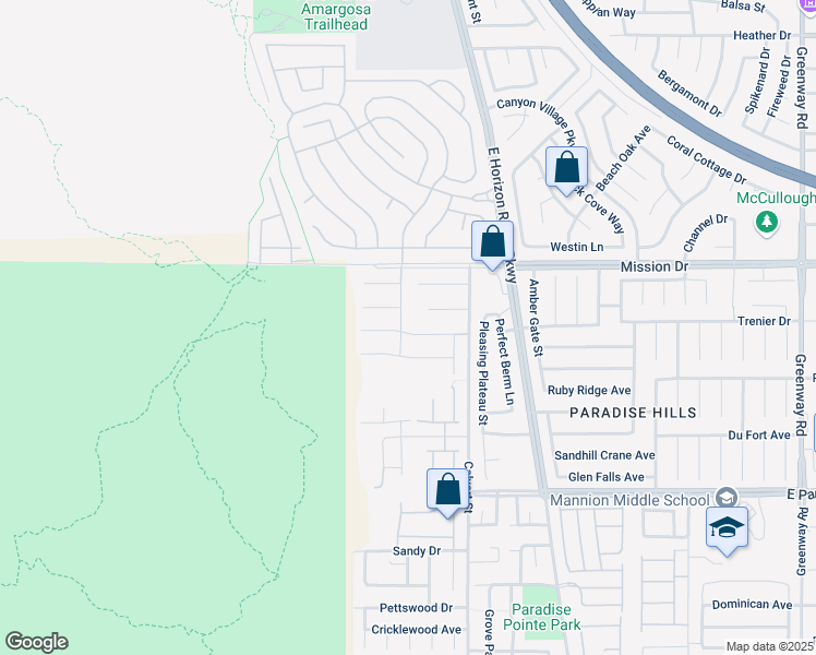 map of restaurants, bars, coffee shops, grocery stores, and more near 1044 Spanish Needle Street in Henderson