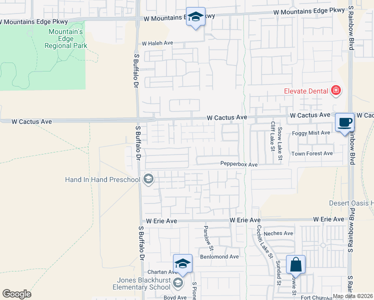 map of restaurants, bars, coffee shops, grocery stores, and more near 7595 Peaceful Trellis Drive in Las Vegas