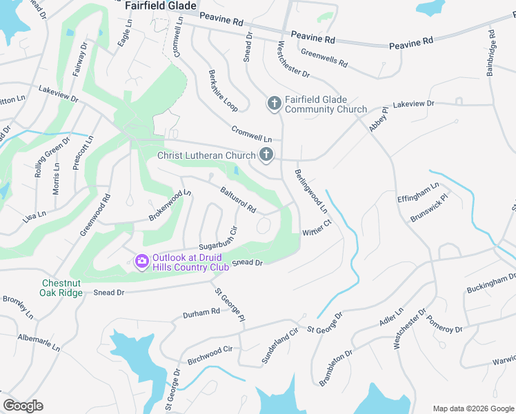 map of restaurants, bars, coffee shops, grocery stores, and more near 523 Druid Landing in Crossville