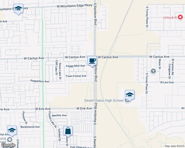 map of restaurants, bars, coffee shops, grocery stores, and more near 10632 Summerbell Street in Las Vegas