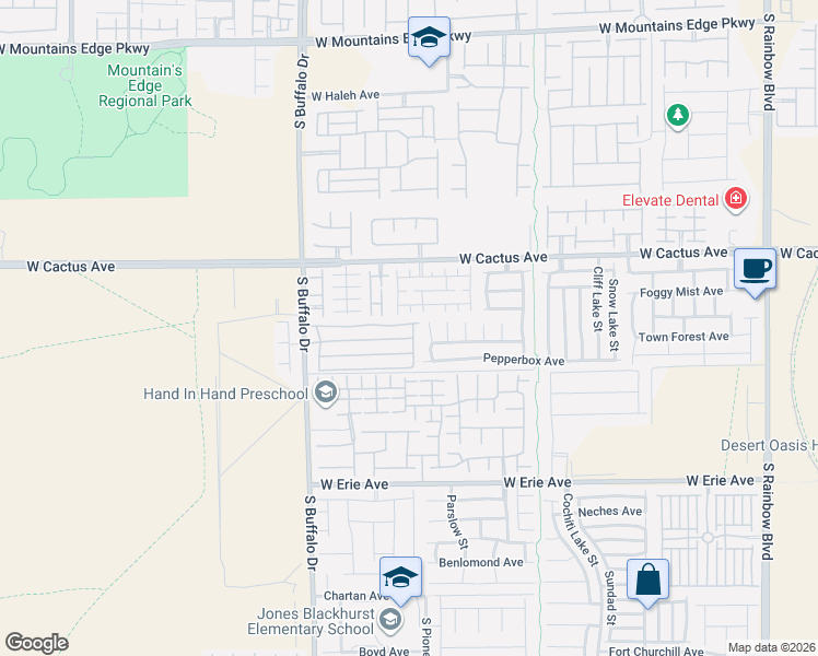 map of restaurants, bars, coffee shops, grocery stores, and more near 7595 Peaceful Trellis Drive in Las Vegas