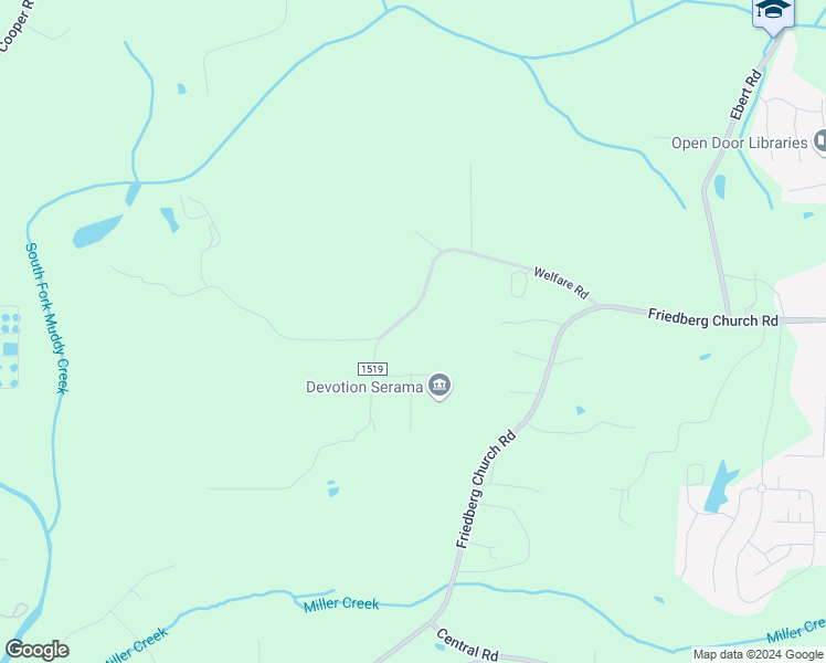 map of restaurants, bars, coffee shops, grocery stores, and more near 2080 Welfare Road in Winston-Salem
