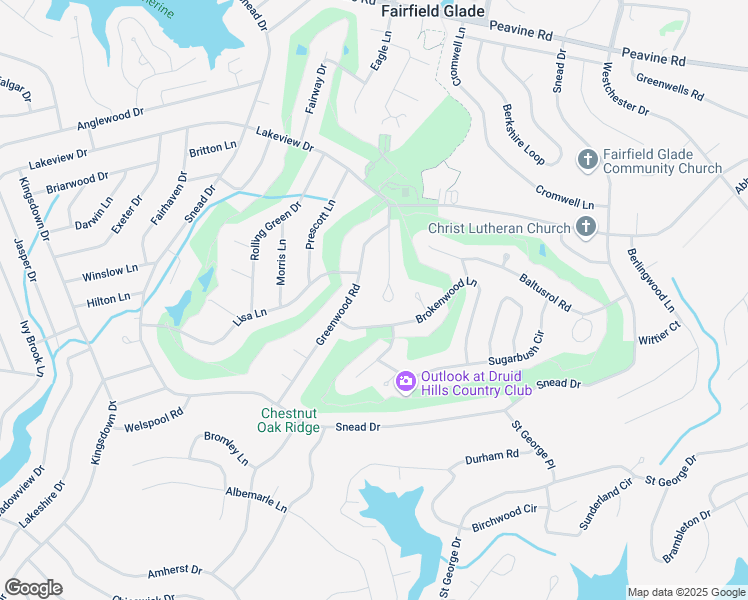 map of restaurants, bars, coffee shops, grocery stores, and more near 127 Greenwood Road in Crossville