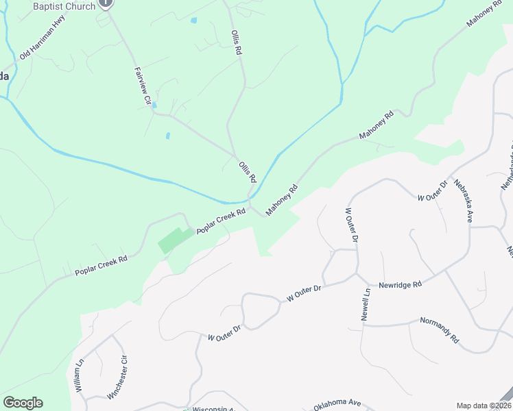 map of restaurants, bars, coffee shops, grocery stores, and more near 770 Mahoney Road in Oliver Springs