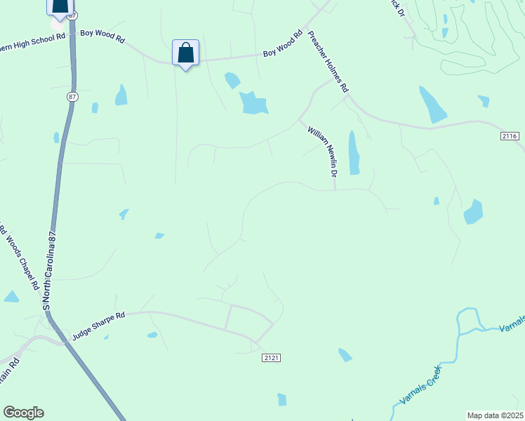 map of restaurants, bars, coffee shops, grocery stores, and more near 3057 Mattie Florence Drive in Graham