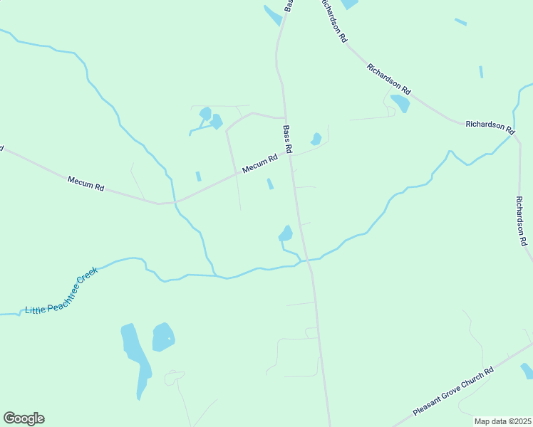 map of restaurants, bars, coffee shops, grocery stores, and more near 3220 Bass Road in Spring Hope