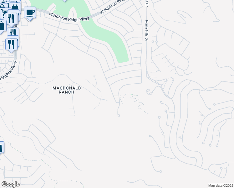 map of restaurants, bars, coffee shops, grocery stores, and more near 1834 Cypress Mesa Drive in Henderson
