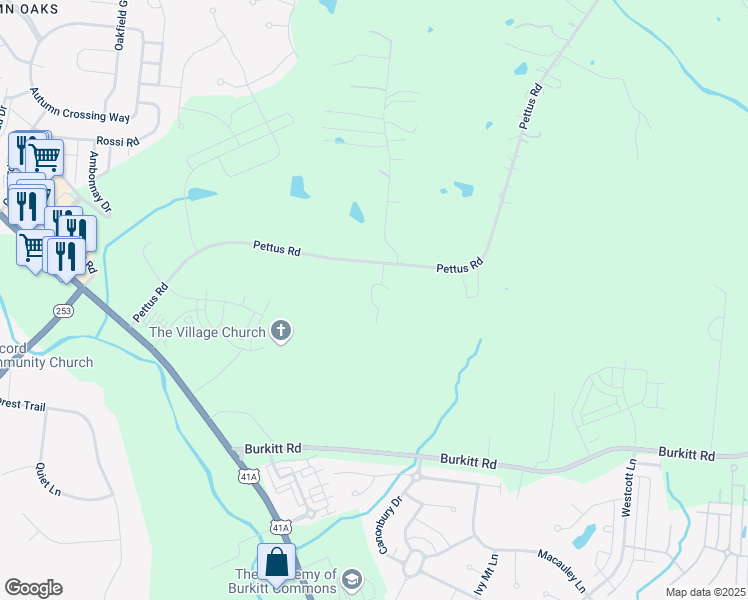map of restaurants, bars, coffee shops, grocery stores, and more near 6316 Pettus Road in Nashville