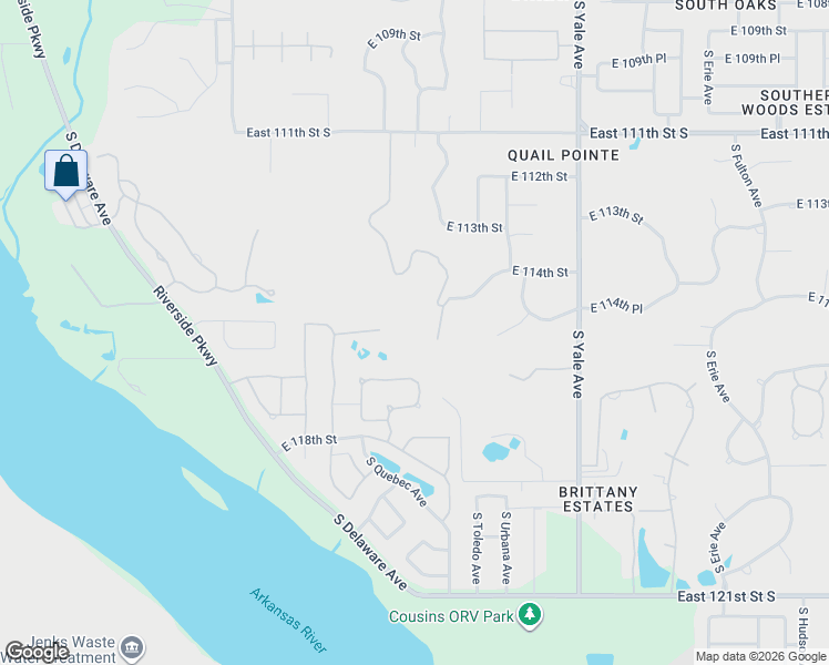 map of restaurants, bars, coffee shops, grocery stores, and more near 11428 South Sandusky Avenue in Tulsa