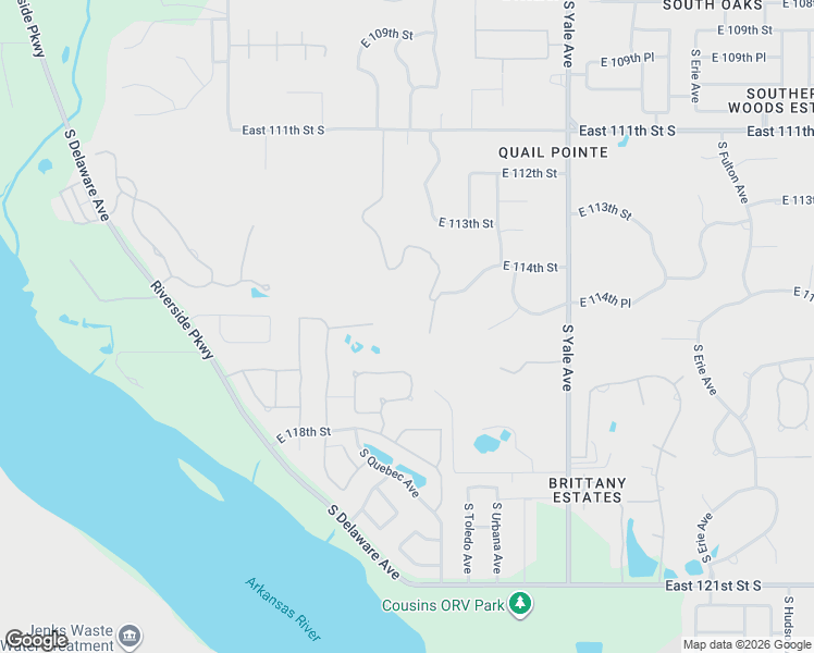 map of restaurants, bars, coffee shops, grocery stores, and more near 11428 South Sandusky Avenue in Tulsa