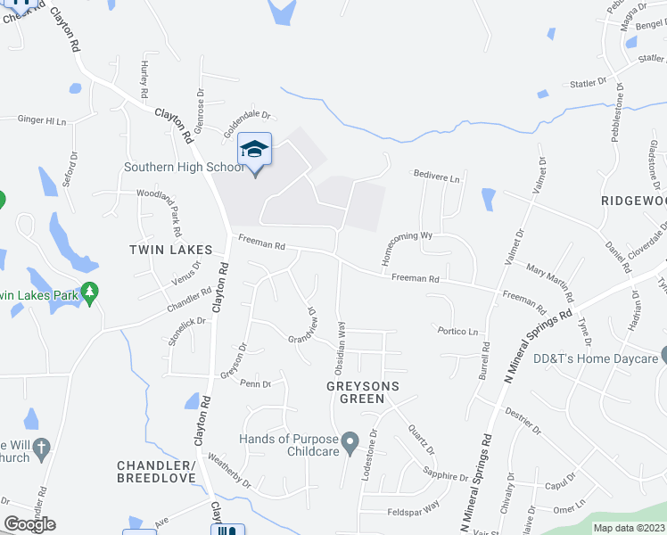 map of restaurants, bars, coffee shops, grocery stores, and more near 923 Obsidian Way in Durham