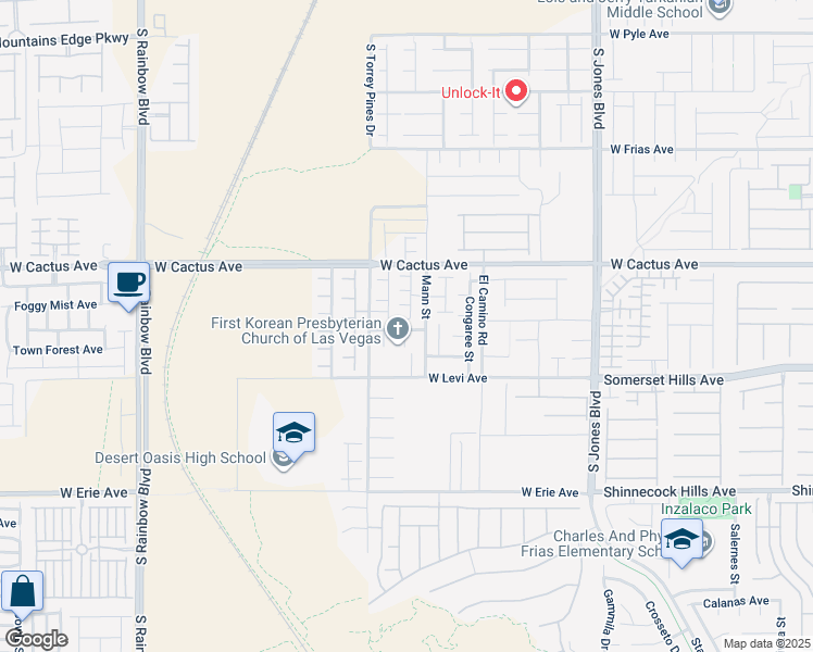 map of restaurants, bars, coffee shops, grocery stores, and more near 6438 Fulton Meadows Avenue in Las Vegas