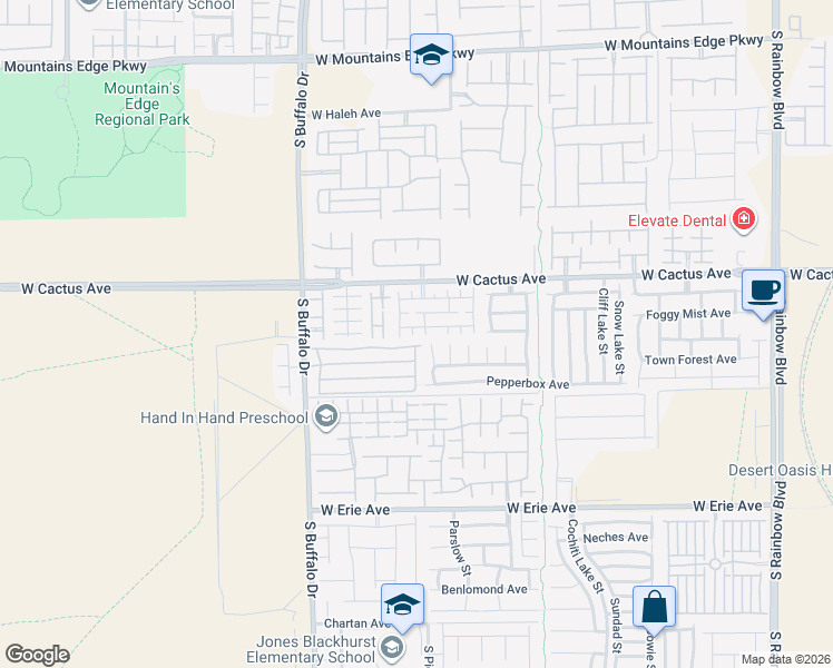 map of restaurants, bars, coffee shops, grocery stores, and more near 7564 Perla Del Mar Avenue in Las Vegas