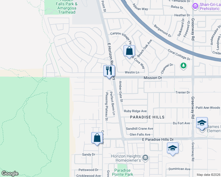 map of restaurants, bars, coffee shops, grocery stores, and more near 28 DISTINGUISHED Way in Henderson