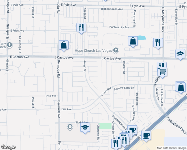 map of restaurants, bars, coffee shops, grocery stores, and more near 665 Hidden Cellar Court in Las Vegas
