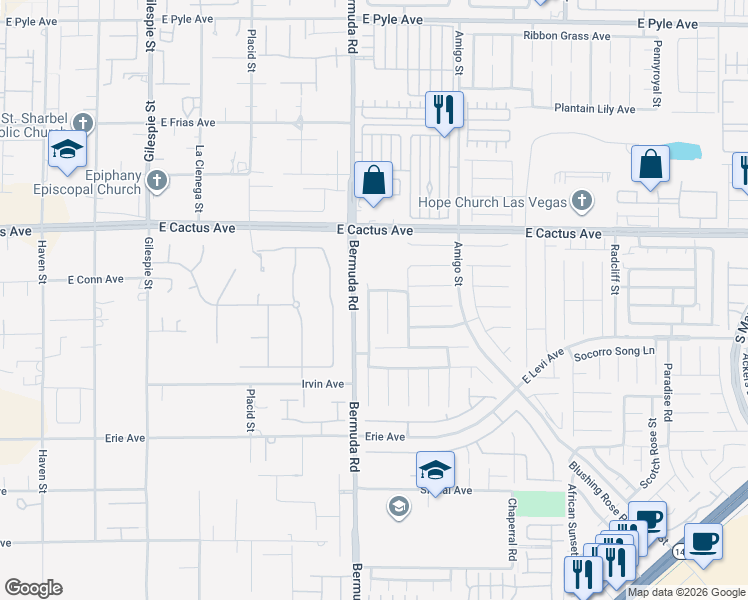 map of restaurants, bars, coffee shops, grocery stores, and more near 10631 South Rabbit Ridge Court in Las Vegas