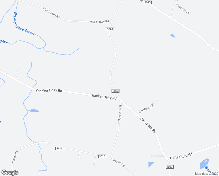 map of restaurants, bars, coffee shops, grocery stores, and more near 3664 Old Julian Road in Whitsett