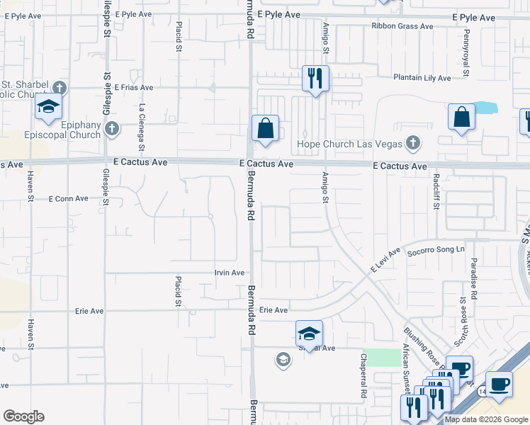 map of restaurants, bars, coffee shops, grocery stores, and more near 10631 South Rabbit Ridge Court in Las Vegas