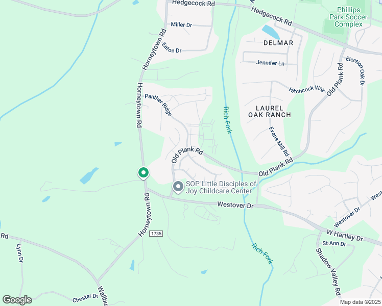 map of restaurants, bars, coffee shops, grocery stores, and more near 1356 Crosswinds Drive in High Point