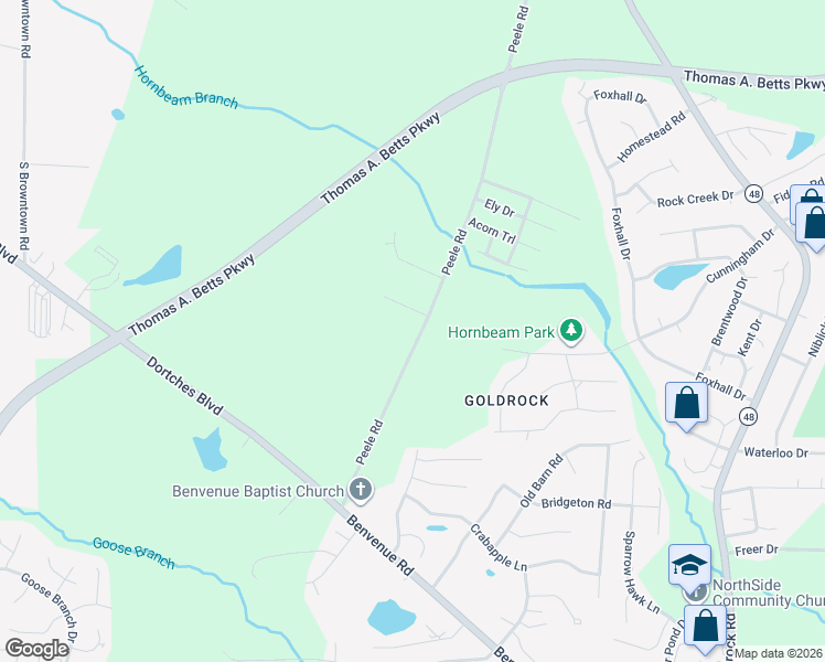 map of restaurants, bars, coffee shops, grocery stores, and more near 1922 Peele Road in Rocky Mount