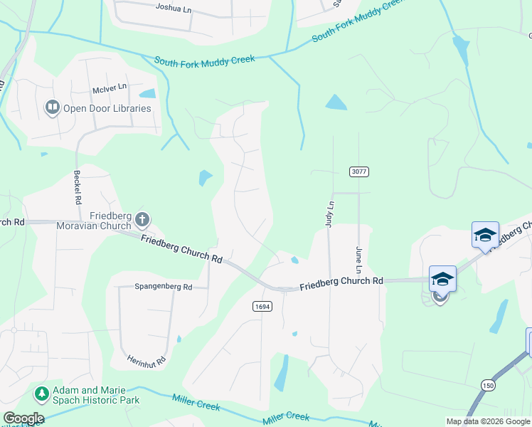 map of restaurants, bars, coffee shops, grocery stores, and more near 195 Cobalt Court in Winston-Salem