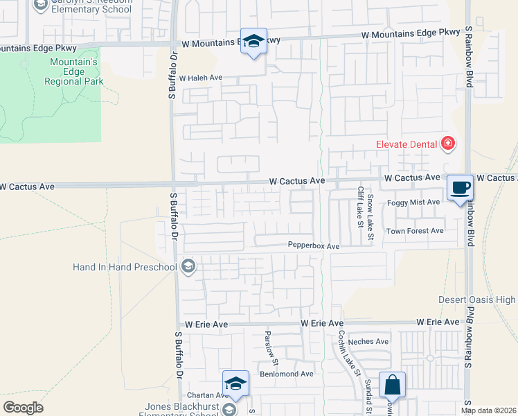 map of restaurants, bars, coffee shops, grocery stores, and more near 7564 Perla Del Mar Avenue in Las Vegas