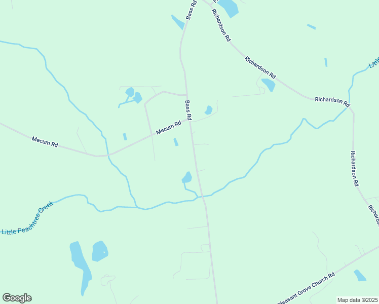 map of restaurants, bars, coffee shops, grocery stores, and more near 3220 Bass Road in Spring Hope