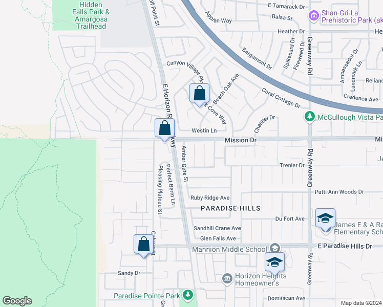 map of restaurants, bars, coffee shops, grocery stores, and more near 1009 Snow Bunting Court in Henderson