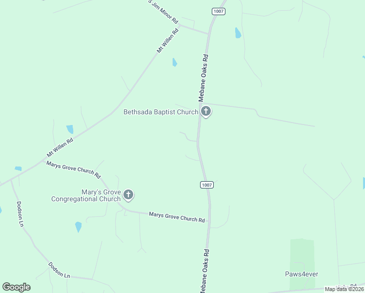 map of restaurants, bars, coffee shops, grocery stores, and more near 4455 Mebane Oaks Road in Mebane