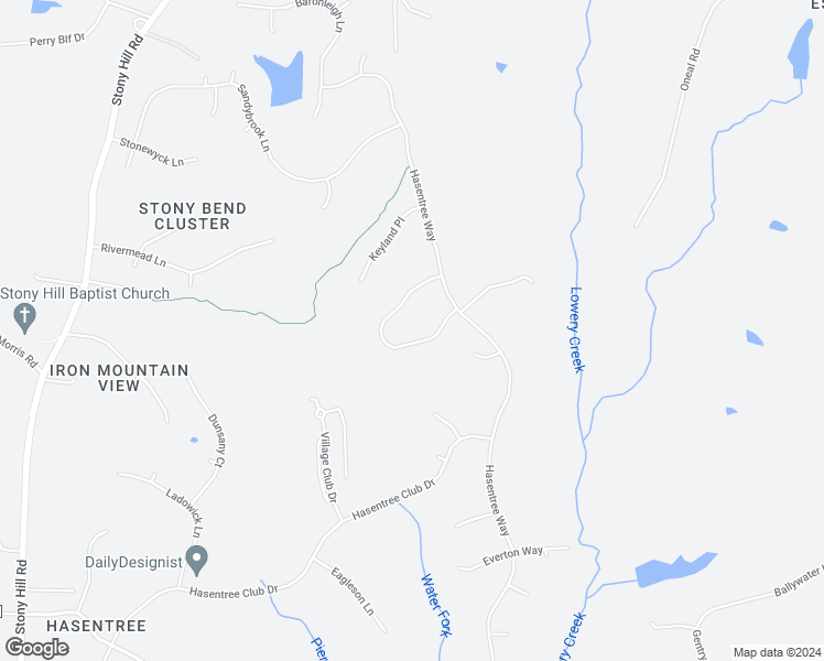 map of restaurants, bars, coffee shops, grocery stores, and more near 1729 Hasentree Villa Lane in Wake Forest