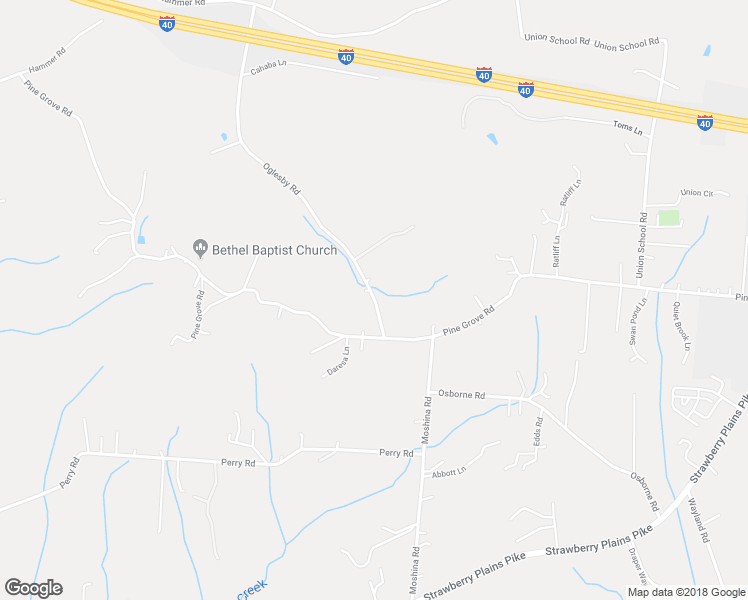 map of restaurants, bars, coffee shops, grocery stores, and more near 1327 Oglesby Rd in Knoxville