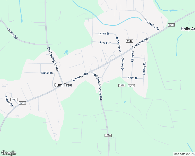 map of restaurants, bars, coffee shops, grocery stores, and more near State Road 1716 in Winston-Salem