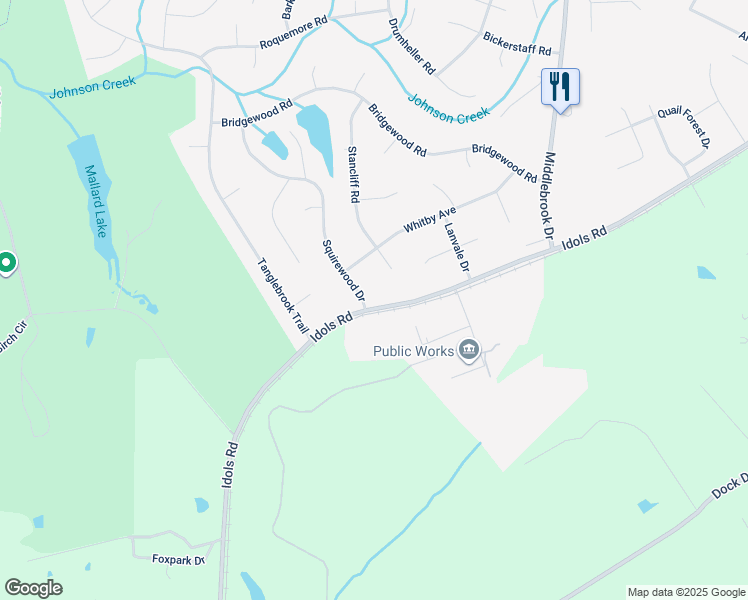 map of restaurants, bars, coffee shops, grocery stores, and more near 3791 Squirewood Drive in Clemmons