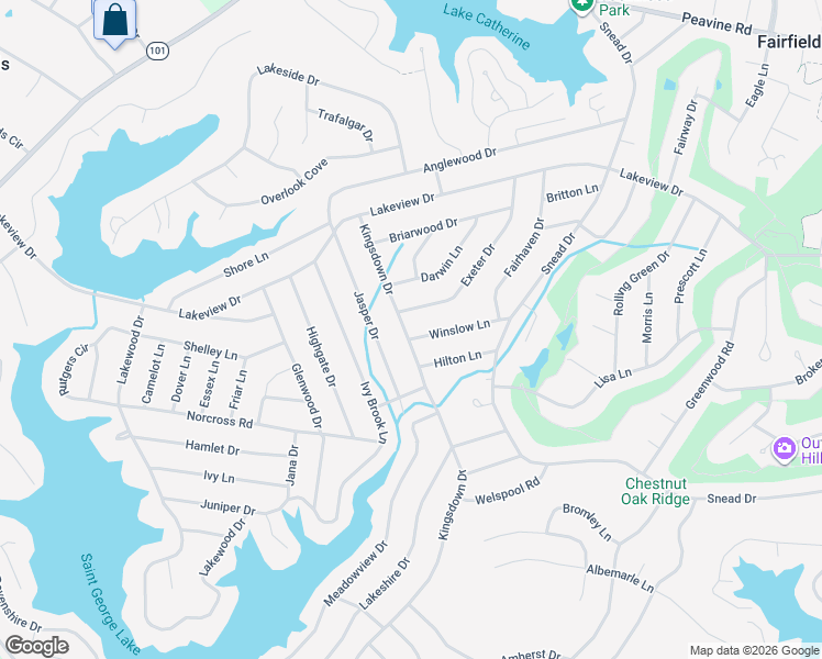map of restaurants, bars, coffee shops, grocery stores, and more near 123 Winslow Lane in Crossville