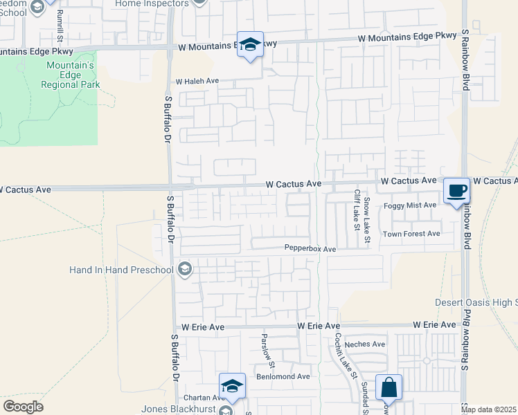 map of restaurants, bars, coffee shops, grocery stores, and more near 7533 Luna Bella Avenue in Las Vegas