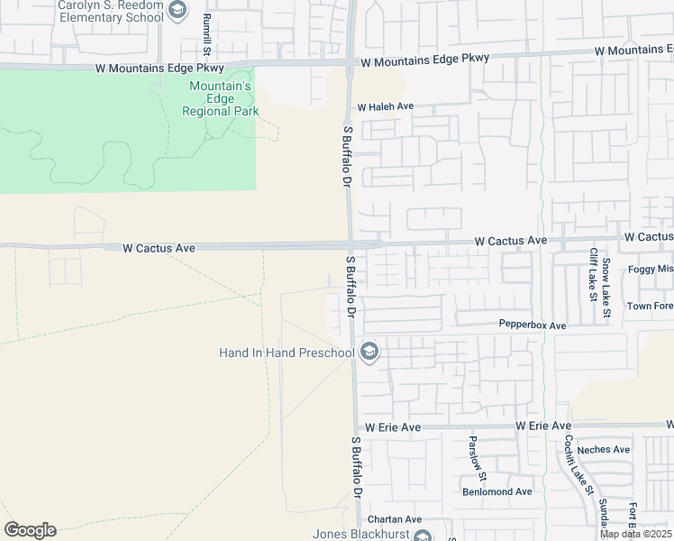 map of restaurants, bars, coffee shops, grocery stores, and more near 10589 South Buffalo Drive in Las Vegas