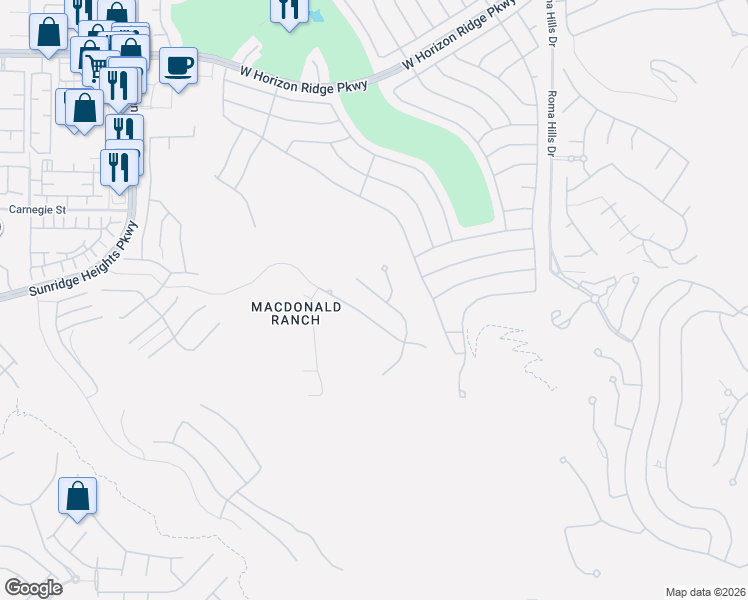 map of restaurants, bars, coffee shops, grocery stores, and more near 1980 Regal Bluff Drive in Henderson