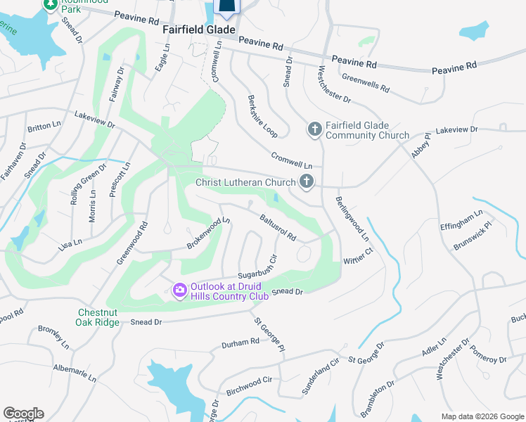 map of restaurants, bars, coffee shops, grocery stores, and more near 134 Baltusrol Road in Crossville
