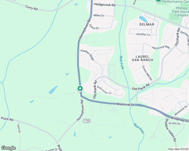 map of restaurants, bars, coffee shops, grocery stores, and more near 6019 Old Plank Road in High Point