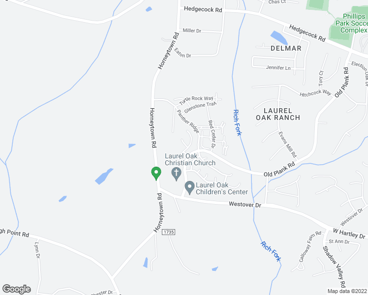map of restaurants, bars, coffee shops, grocery stores, and more near 6073 Birkdale Drive in High Point