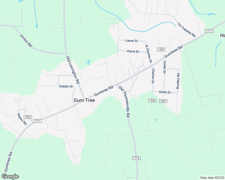 map of restaurants, bars, coffee shops, grocery stores, and more near 2610 Gumtree Road in Winston-Salem