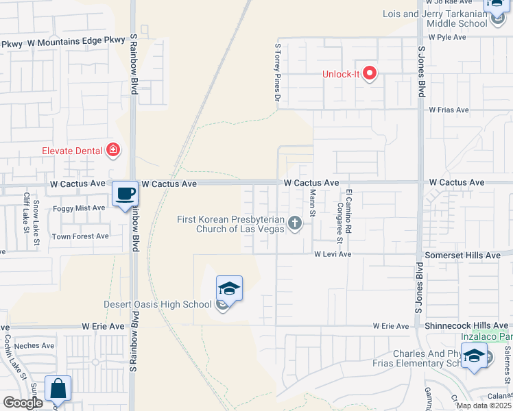 map of restaurants, bars, coffee shops, grocery stores, and more near 10588 Verona Wood Street in Las Vegas