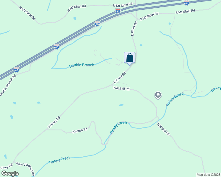 map of restaurants, bars, coffee shops, grocery stores, and more near 1511 East Piney Road in Dickson