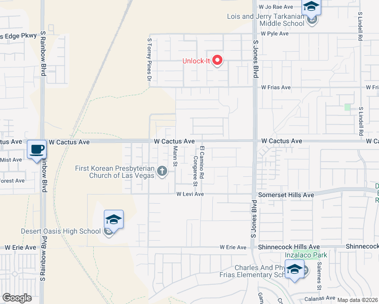map of restaurants, bars, coffee shops, grocery stores, and more near 6348 War Emblem Court in Las Vegas