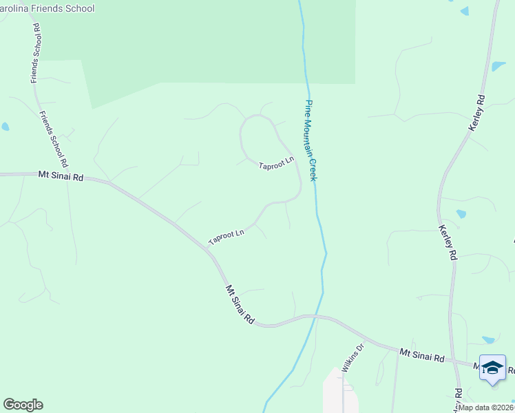 map of restaurants, bars, coffee shops, grocery stores, and more near 5433 Taproot Lane in Durham